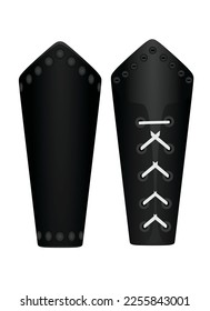 Arm leather bracer. vector illustration