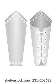 Arm leather bracer. vector illustration