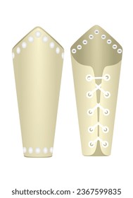 Arm leather bracer. vector illustration