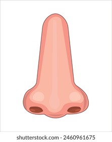 Arm, leg, tongue, mouth, nose, hand, human body parts vector illustration
