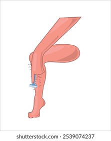 Braço, perna, língua, boca, nariz, mão, partes do corpo humano ilustração vetorial	