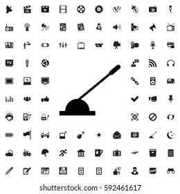 arm lever icon illustration isolated vector sign symbol Media icons vector set.