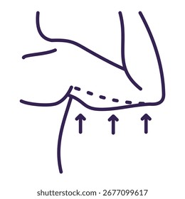 Arm Lift Icon Element For Design