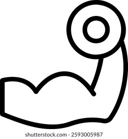 arm line icon illustration vector