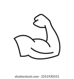 Arm line icon. Thin line sign trendy style illustration for web and app..eps