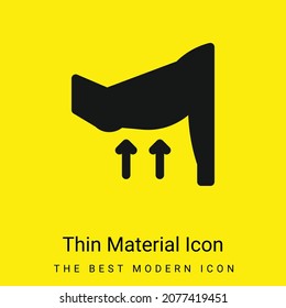 Arm minimal bright yellow material icon