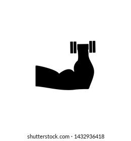 Arm muscle icon. Gym Fitness sign