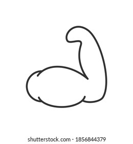 ilustración vectorial del icono del músculo brazo
