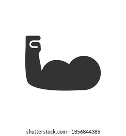 arm muscle icon vector illustration