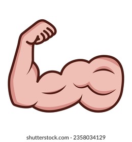 Arm muscles icon vector on trendy design
