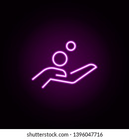 arm neon icon. Elements of e-commerce set. Simple icon for websites, web design, mobile app, info graphics