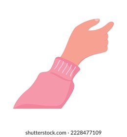arm with pink sleve icon
