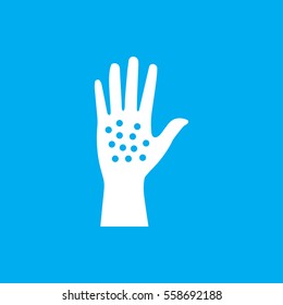 Arm Rash Icon Illustration Isolated Vector Sign Symbol