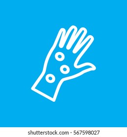 Arm Rash Icon Illustration Isolated Vector Sign Symbol