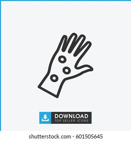 Arm Rash Icon. Simple Outline Arm Rash Vector Icon. On White Background.