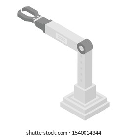 Arm robot icon. Isometric of arm robot vector icon for web design isolated on white background