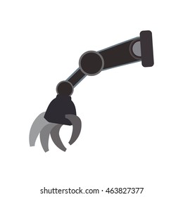 arm robot technology android metal  icon. Isolated and flat illustration. Vector graphic