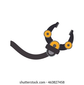 arm robot technology android metal  icon. Isolated and flat illustration. Vector graphic