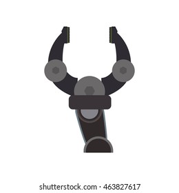 arm robot technology android metal  icon. Isolated and flat illustration. Vector graphic