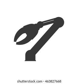 arm robot technology android metal  icon. Isolated and flat illustration. Vector graphic