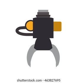 arm robot technology android metal  icon. Isolated and flat illustration. Vector graphic