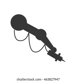 arm robot technology android metal  icon. Isolated and flat illustration. Vector graphic