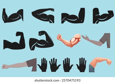 ARM silhouette and hand illustration