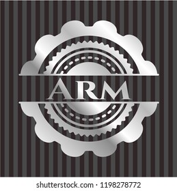 Arm silver badge or emblem
