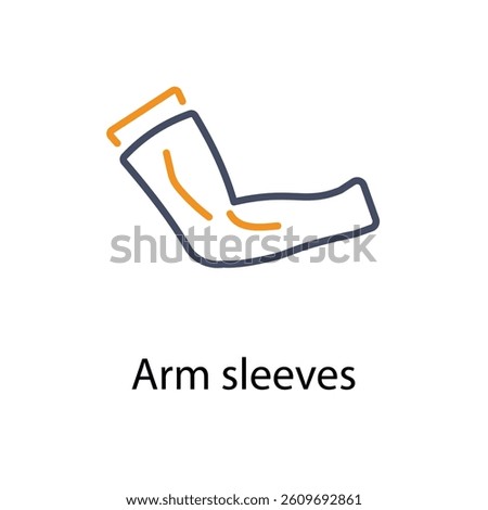 Arm sleeves vector icon stock illustration