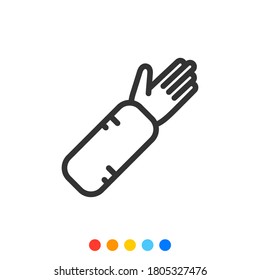 Arm Splint Vector Icon, Vector And Illustration.