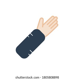 Arm Splint Vector Icon, Vector And Illustration.