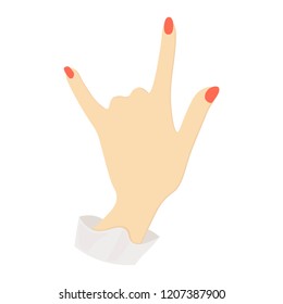 
Arm. Symbol of rock and roll. Flat illustration. Vector illustration