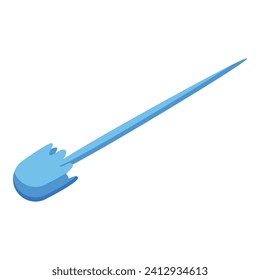Arm tool play icon isometric vector. Phaser weapon. Space alien