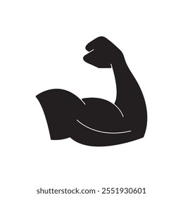 Arm vector icon, vector flat black simple trendy style illustration for web and app..eps