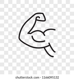 Arm vector icon isolated on transparent background, Arm logo concept