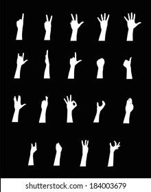 Arm vector jestures set