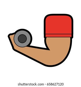 arm weight sport illustration