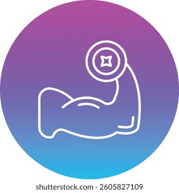 Arm Workout vector icon. Can be used for printing, mobile and web applications.