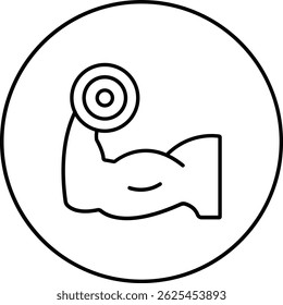 Icono de Vector de entrenamiento de brazo. Se puede utilizar para aplicaciones de impresión, móviles y de Web.