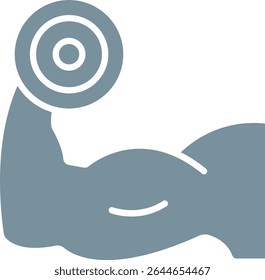 Arm Workout vector icon. Can be used for printing, mobile and web applications.