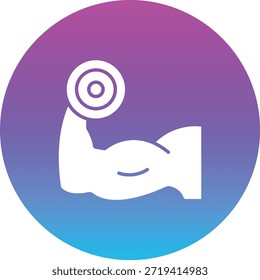 ícone de vetor Treino de Braço. Pode ser usado para impressão, aplicativos móveis e da Web.