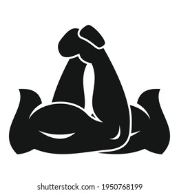 Arm wrestling icon. Simple illustration of wrestling Arm vector icon for web design isolated on white background