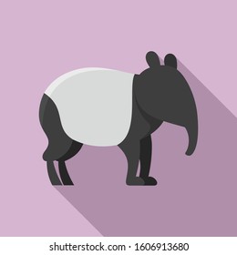 Armadillo icon. Flat illustration of armadillo vector icon for web design