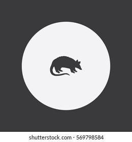 Armadillo icon silhouette vector illustration

