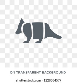 Armadillo icon. Trendy flat vector Armadillo icon on transparent background from animals  collection. 