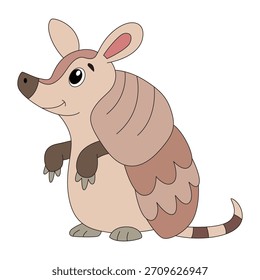 Armadillo isolated on a white background