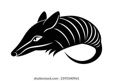 Armadillo Lizard Silhouette Vector Design