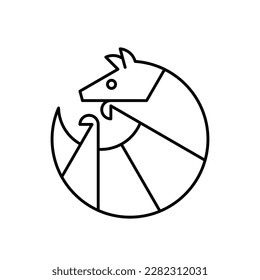 Armadillo Logo. Icon design. Template elements