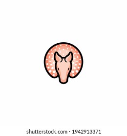 Armadillo logo icon design, vector illustration