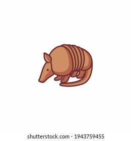 Armadillo logo icon design, vector illustration